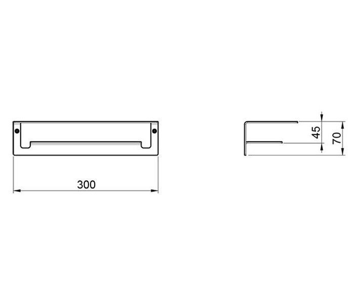 Бумагодержатель с полочкой, Almar Accessories, E317000.AB цвет: черный металл брашированный PVD