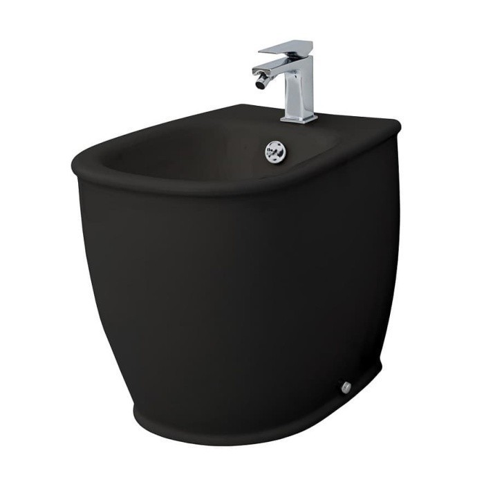 ArtCeram биде (напольное), azb002 03 00 nero*1 azuley цвет: черный глянцевый