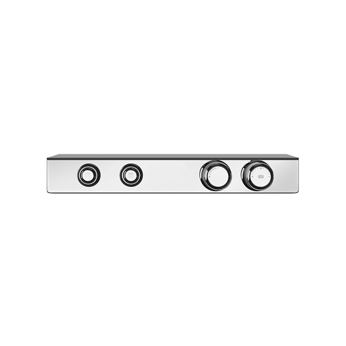 Gessi Смеситель для душа настенный встраиваемый, термостатический, с полкой, с 2 запорными кнопками, Hi Fi Eclectic, 65252#031 цвет: хром