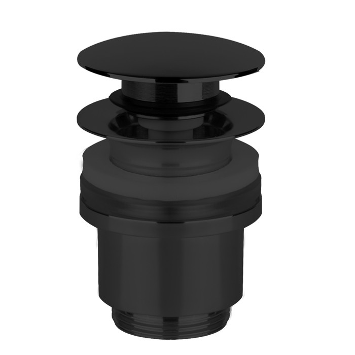 Gessi Донный клапан для раковины Stop&Go на 1 1/4", без слива-перелива, черный - 01420#299