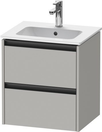 Duravit тумба подвесная под раковину 420 мм х 510 мм х 549 мм, ketho.2, k25261007070000 цвет: бетонно-серый матовый