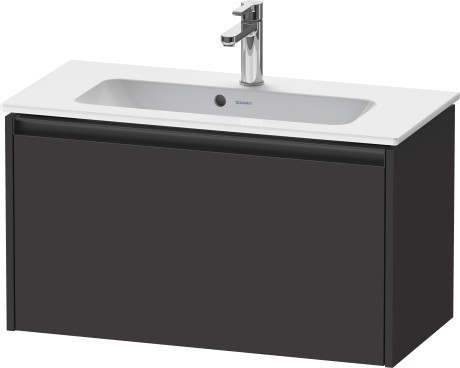Duravit тумба подвесная под раковину 390 мм х 810 мм х 440 мм, ketho.2, k25056080800000 цвет: графит суперматовый