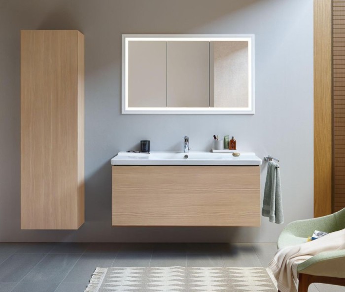 Duravit тумба подвесная под раковину, l-cube, lc614105252 цвет: дуб европейский