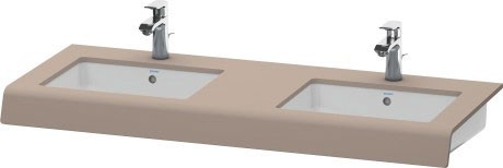 Duravit консоль с двумя вырезами, durastyle, ds829c 43 цвет: базальт матовый