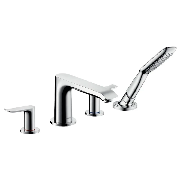 Hansgrohe смеситель на борт ванны на 4 отверстия, Metris, хром арт. 31442000