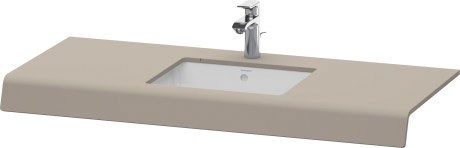 Duravit консоль с одним вырезом, durastyle, ds828c 43 цвет: базальт матовый