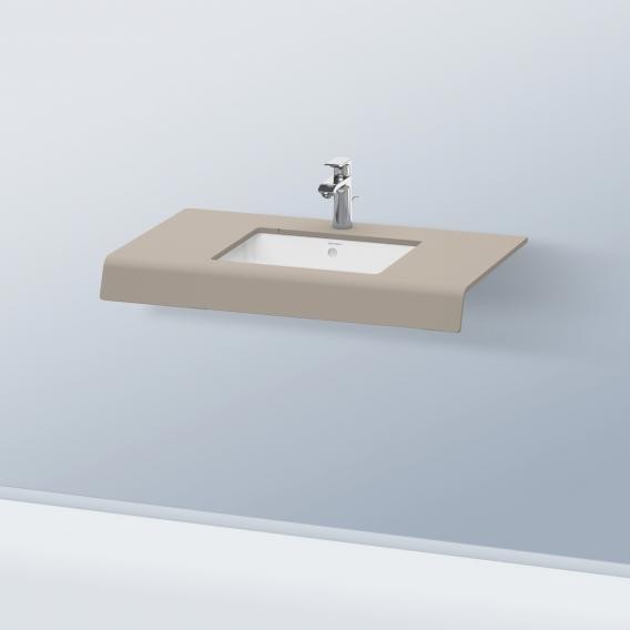 Duravit консоль с одним вырезом, durastyle, ds828c 43 цвет: базальт матовый