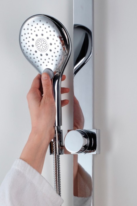 Bossini душевой комплект с лейкой, держателем и шлангом, золото, syncronia, золото арт. c12033.021