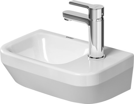 Duravit раковина подвесная 220 мм х 360 мм, без перелива, с отверстием под смеситель справа, no.1, 07453600412 цвет: белый