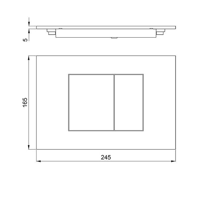 Almar клавиша смыва, wc plate, e330001.hb цвет: сталь