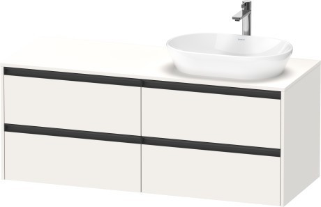 Duravit тумба подвесная под раковину справа 550 мм х 1400 мм х 568 мм, ketho.2, k24898r84840000 цвет: белый суперматовый