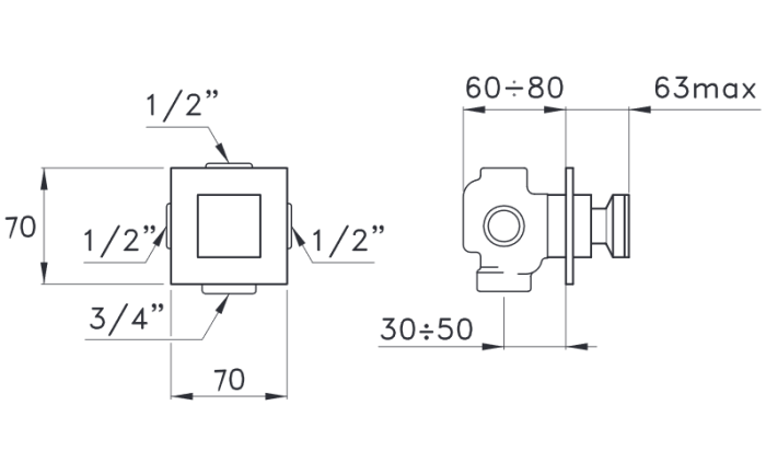 Stella вентиль, casanova, хром арт. cs01203cr00