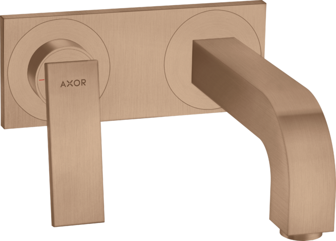 AXOR смеситель для раковины, настенный, Citterio, шлифованное красное золото арт. 39119310
