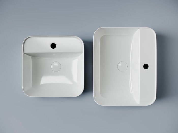 Ceramicanova раковина накладная element, cn5014 цвет: белый