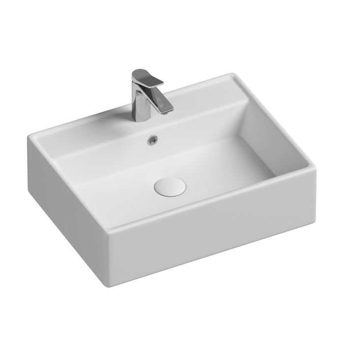 Ceramicanova раковина накладная element, cn6046 цвет: белый