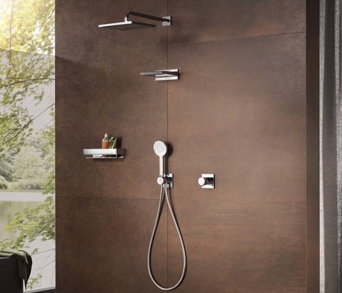 Keuco переключатель на 3 потребителя с квадратной розеткой, c рукояткой pure, ixmo, черный матовый арт. 59549 370002