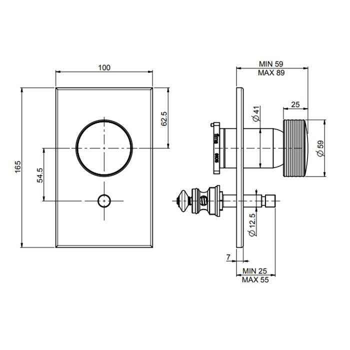 Fima Carlo Frattini смеситель для душа, встраиваемый, с переключателем на 2 выхода, texture collection, хром арт. f5609e2hcr