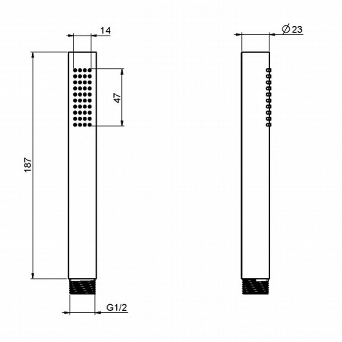 Fima Carlo Frattini ручной душ doccia из латуни wellness, хром арт. f2067otcr