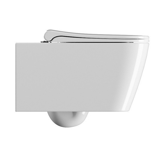 GSI Подвесной унитаз 35х55 см, Swirlflush, без крепежа в комплекте, безободковый, без сиденья, тихий смыв, Nubes - 961511