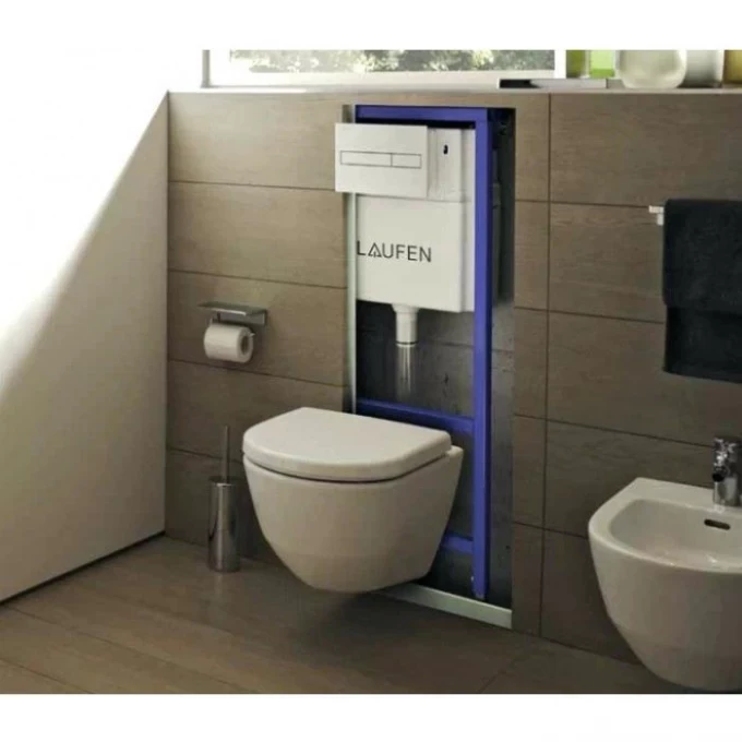 LAUFEN двойная клавиша, двойной смыв, LIS AW - 8.9566.1.000.000.1