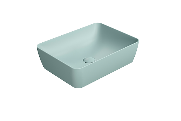 GSI Раковина накладная 50х38х14 см, ghiaccio, санфарфор, Color-elements - 903715