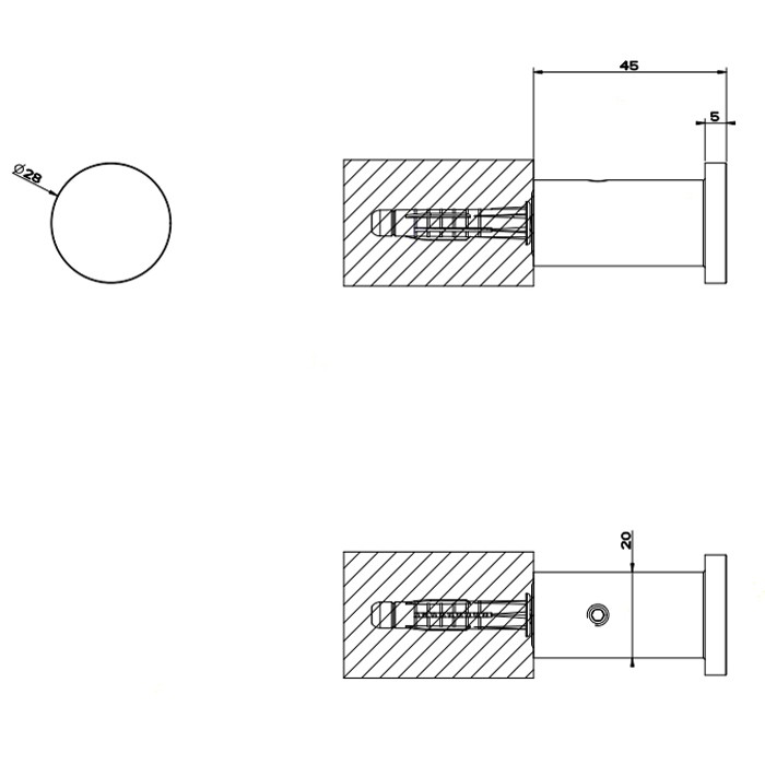 Gessi Крючок настенный, 316, 54821#239 цвет: шлифованная сталь