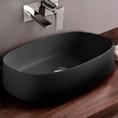 ArtCeram раковина (накладная), col005 03 00 cognac цвет: черный глянцевый