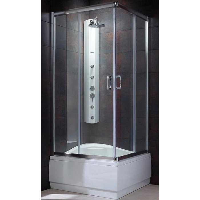 Radaway душевой уголок 1700 80x80 профиль хром стекло прозрачное, Premium Plus - 30461-01-01N