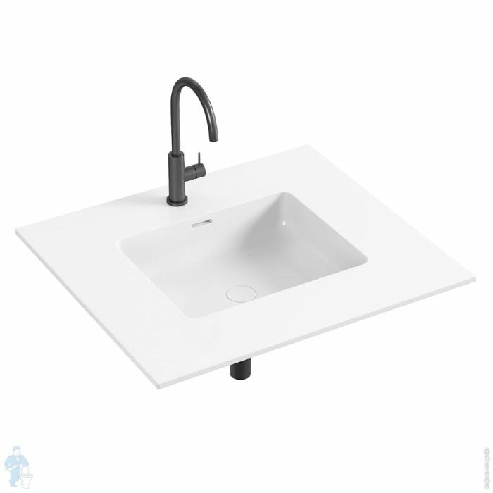 Salini раковина столешница 80x50, onda, 1402201mrf цвет: матовый белый