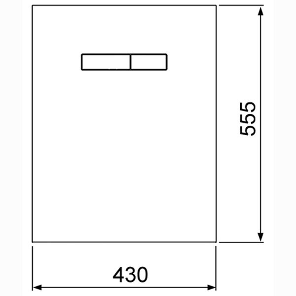 TECE комплект для установки стандартного унитаза с верхней панелью из черного стекла с механическим блоком управления, стекло черное, клавиши хром, lux - 9650004 9650105