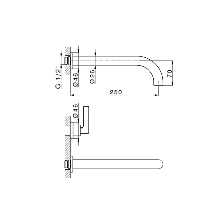 Смеситель для раковины на 3 отв, Сisal Grace, хром арт. GL01351121