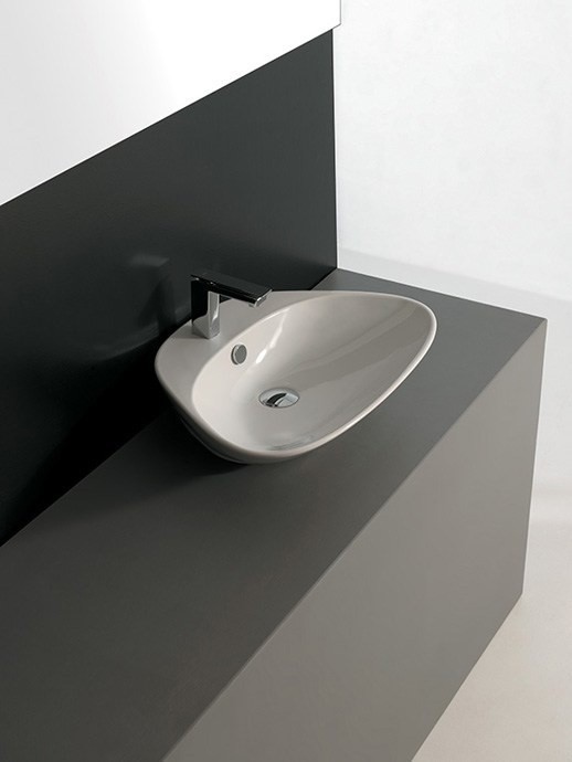 ArtCeram раковина (накладная), ptl002 01 00 plettro quadro цвет: белый глянцевый