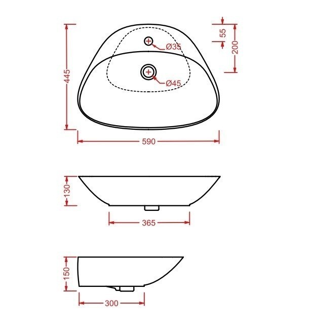 ArtCeram раковина (накладная), ptl002 01 00 plettro quadro цвет: белый глянцевый