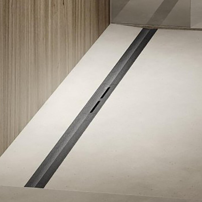 TECE дренажная система 120см, цвет: brushed stainless steel, black/сатин, цвет: черный, drainprofile - 671221