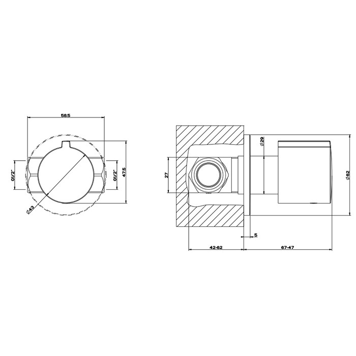 Gessi Запорный вентиль, Emporio shower, 18763#031 цвет: хром
