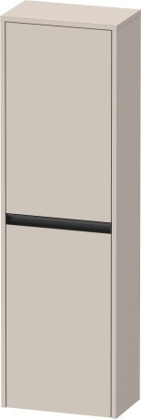 Duravit средний шкаф с двумя дверцами петли слева 240 мм х 400 мм х 1320 мм, ketho.2, k21319l91910000 цвет: серо-коричневый матовый