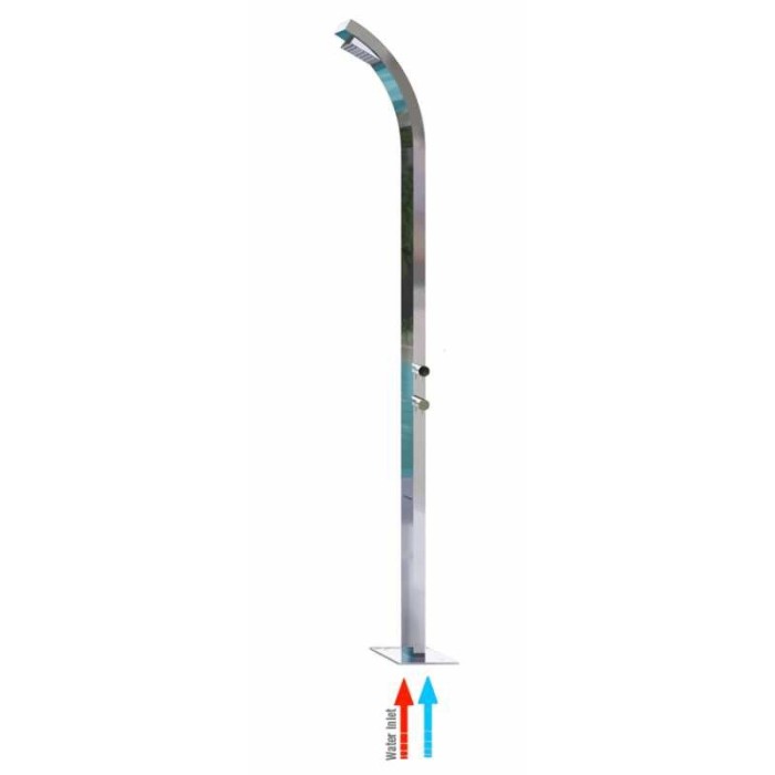 Bossini душевая колонна outdoor/indoor columns column из нержавеющей стали, arch, хром арт. l00861.030