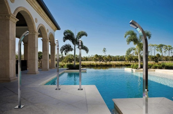 Bossini душевая колонна outdoor/indoor columns column из нержавеющей стали, arch, хром арт. l00861.030