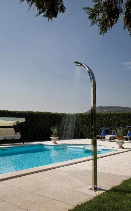 Bossini душевая колонна outdoor/indoor columns column из нержавеющей стали, arch, хром арт. l00861.030