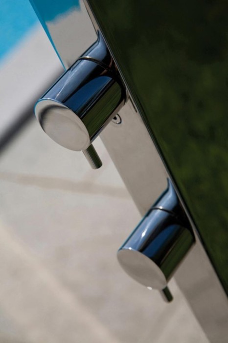 Bossini душевая колонна outdoor/indoor columns column из нержавеющей стали, arch, хром арт. l00861.030