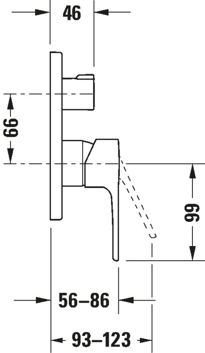 Duravit однорычажный смеситель для ванны b15210018010, b.1, b15210018010 цвет: хром
