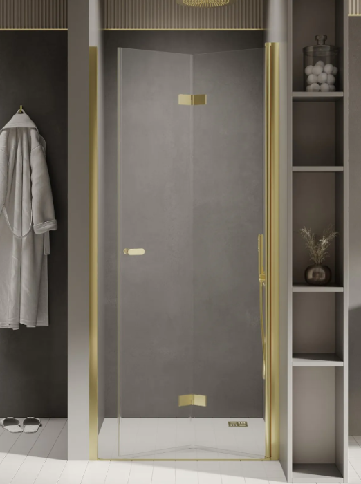 Дверь в нишу r 80x195, New trendy New soleo light gold, светлое золото арт. D-0463A