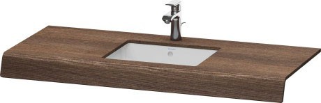 Duravit консоль с одним вырезом, durastyle, ds828c 53 цвет: каштан темный