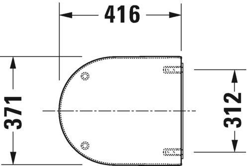 Duravit сиденье для унитаза без автоматическиого опускания, со сплошным укрепленным крепленем, starck 3, 0062410000 цвет: белый