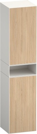 Duravit шкаф-пенал высокий 2 дверцы 360 мм х 400 мм х 1900 мм, zencha, ze1353r30840000 цвет: натуральный дуб/белый суперматовый