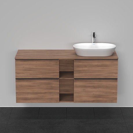 Duravit тумба подвесная под раковину справа 1400 мм х 550 мм, d-neo, de4970r7979 цвет: орех натуральный