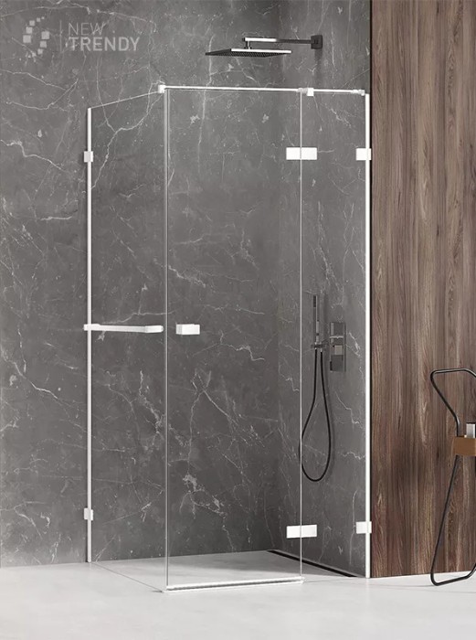Душевое ограждение r 90x90x200, New trendy Avexa white, белый арт. EXK-2799