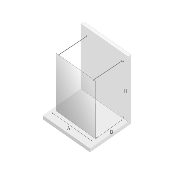 Душевое ограждение 140x200, New trendy New modus chrome, хром арт. EXK-5498