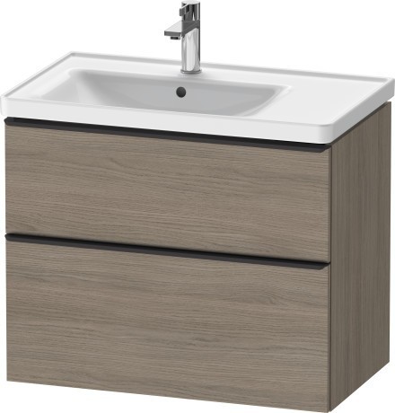 Duravit тумба подвесная под раковину 784 мм х 452 мм, d-neo, de435703535 цвет: дуб терра