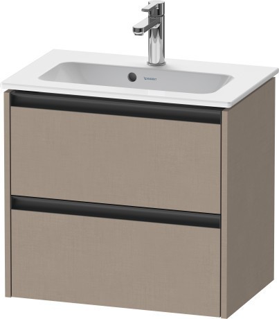Duravit тумба подвесная под раковину 390 мм х 610 мм х 549 мм, ketho.2, k25255075750000 цвет: лён
